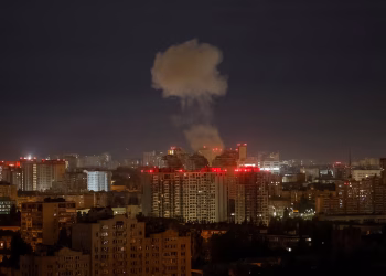 Russia Pounds Kyiv With Massive Drone, Missile Strikes
