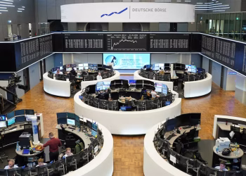The German share price index DAX graph is pictured at the stock exchange in Frankfurt, Germany, May 27, 2025. REUTERS/Wolfgang Rattay/File Photo Purchase Licensing Rights